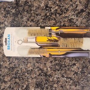 Broxan bottle brushes set of 3 new dishwasher safe for hard to clean bottles